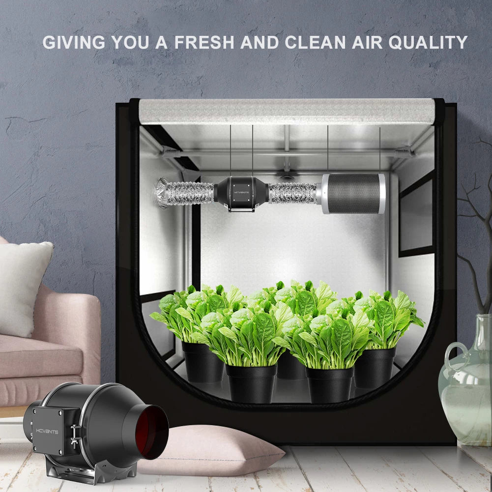 4 Inch Ventilation Fan for Hydroponics Setup