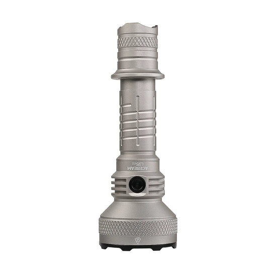 Super Bright 650M Range LED Flashlight Silver Gray