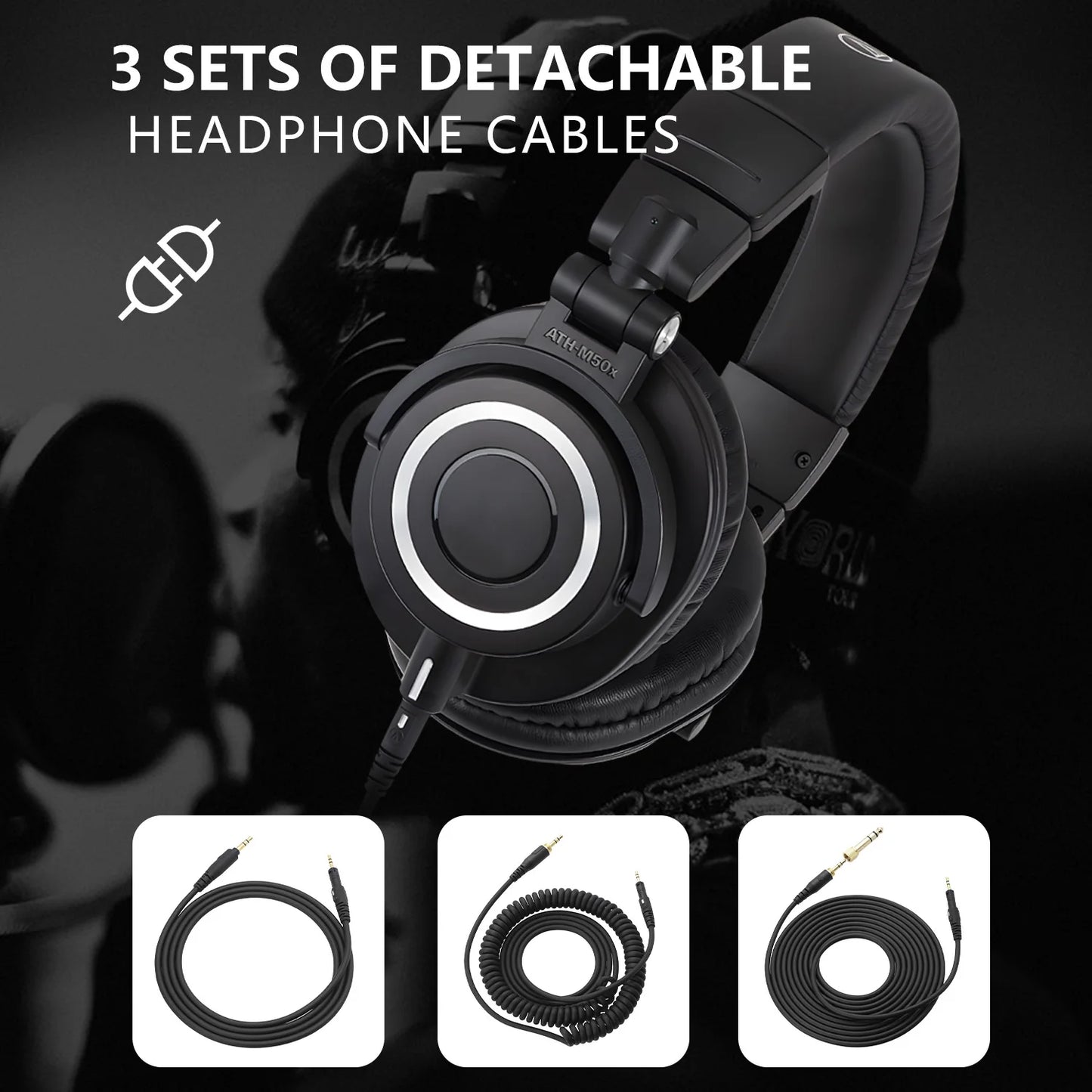Professional Studio Headphones 45mm Drivers