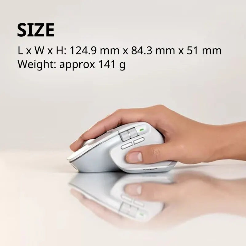 Portable Silent Wireless Mouse with Smart Speed Scroll White