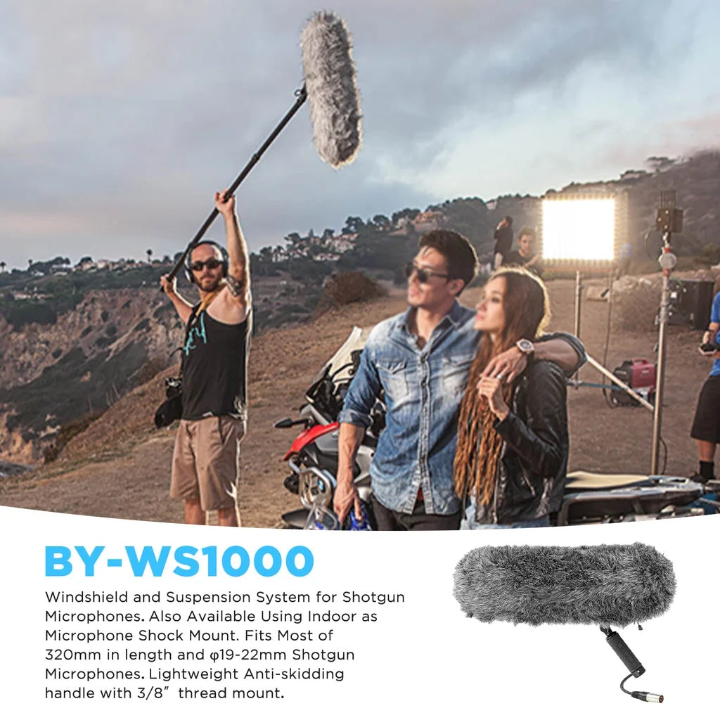 Professional Blimp Windshield and Suspension Kit for Shotgun Microphones