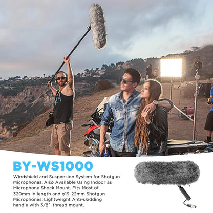 Professional Blimp Windshield and Suspension Kit for Shotgun Microphones
