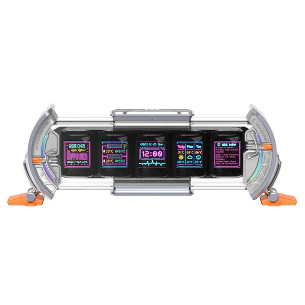 Cyberpunk RGB Smart Clock Office Desk Display