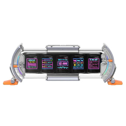 Cyberpunk RGB Smart Clock Office Desk Display