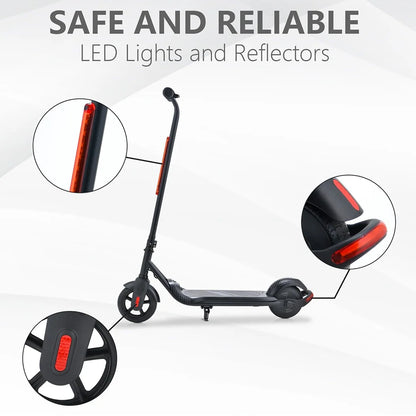 16KM/H Speed Black Kids Electric Scooter