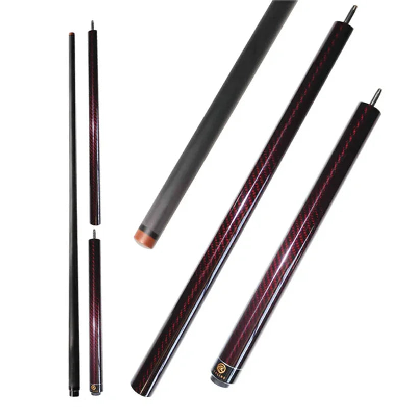 3pc Carbon Fiber Pool Cue 12.9mm Low Deflection Break Jump
