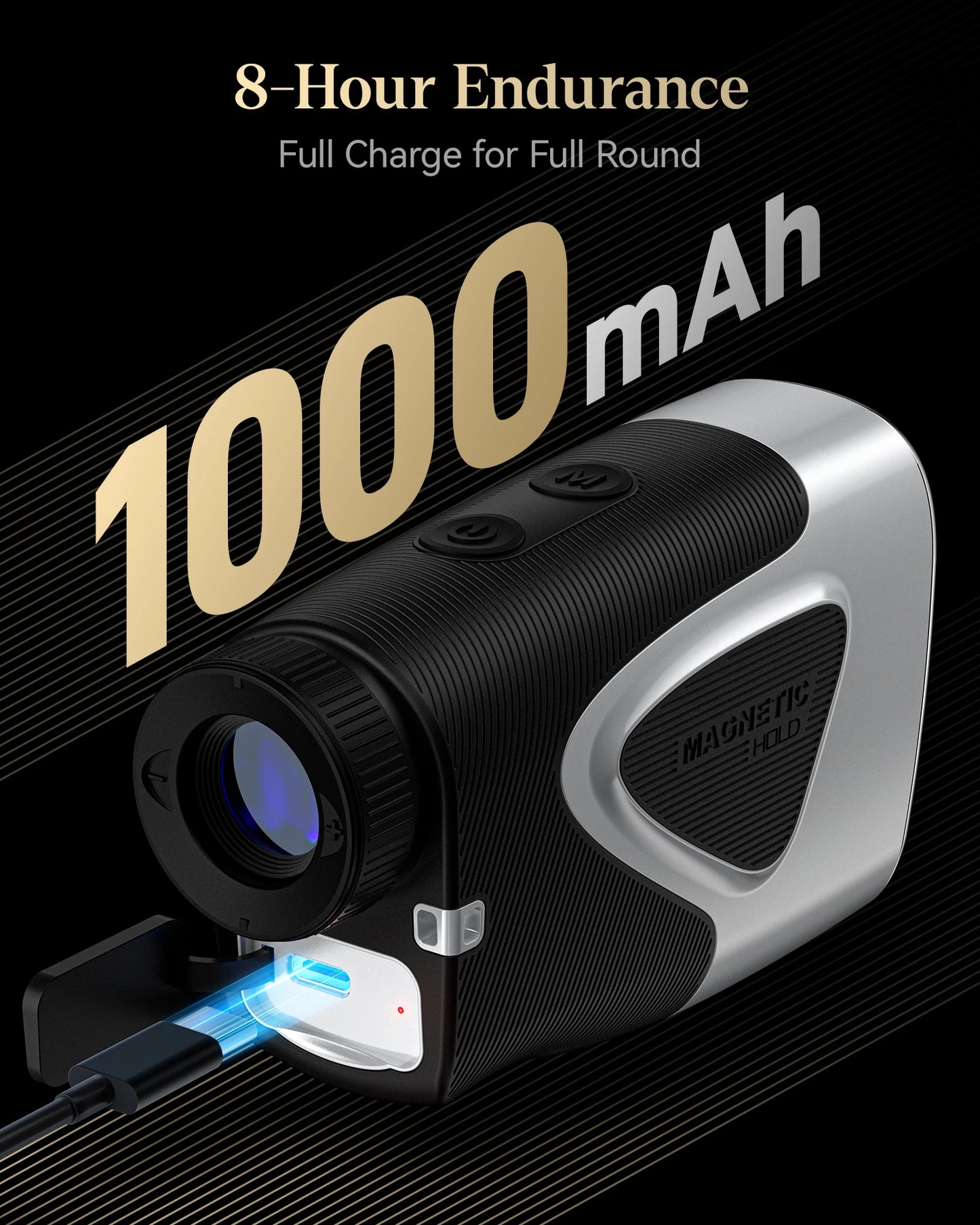 Golf Laser Rangefinder with Slope and Pin Lock