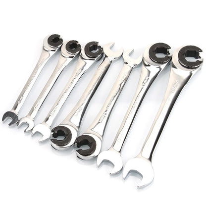 7-Piece Ratchet Flare Nut Wrench Set Multitools