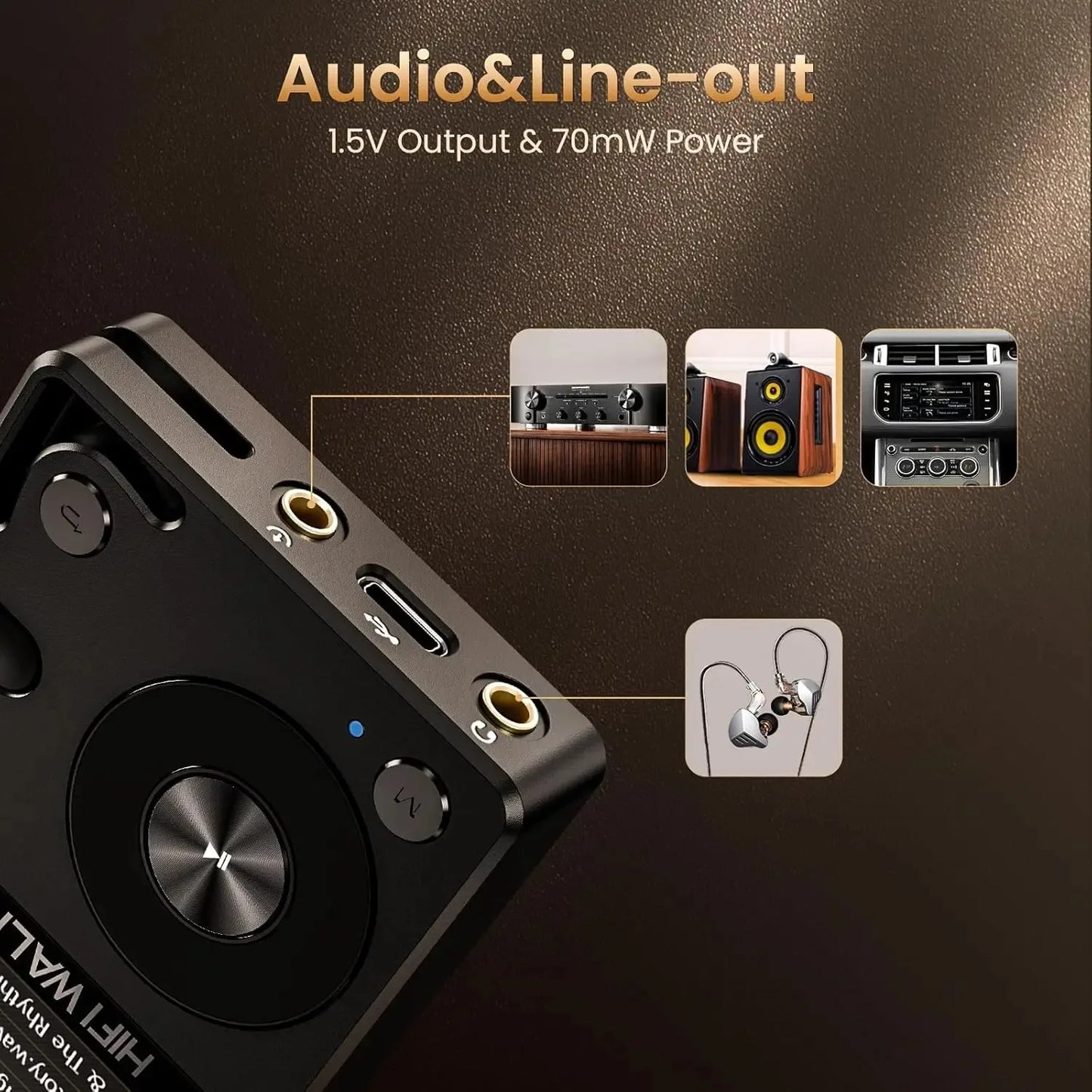 Hi-Res MP3 Music Player Bluetooth 64GB SD Portable