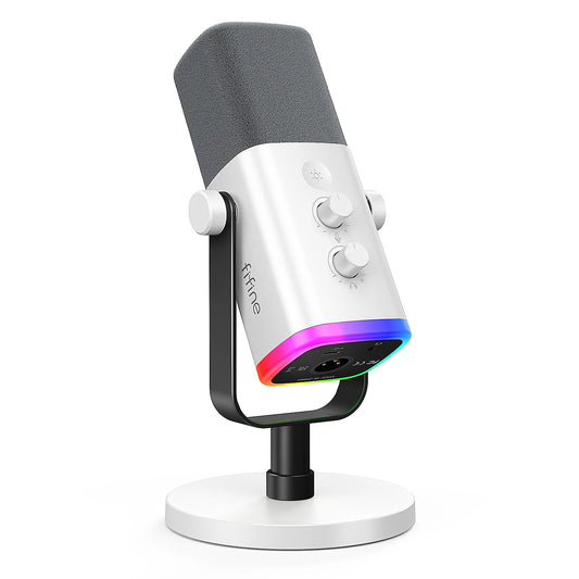 USB XLR Dynamic Microphone White