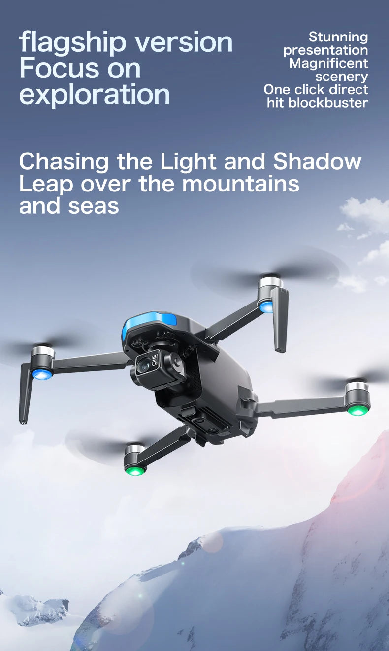 Professional FPV Drone with Large Screen Remote Control