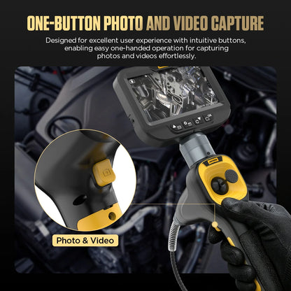 4-Way 360 Degree Articulating Automotive Endoscope 1080p HD