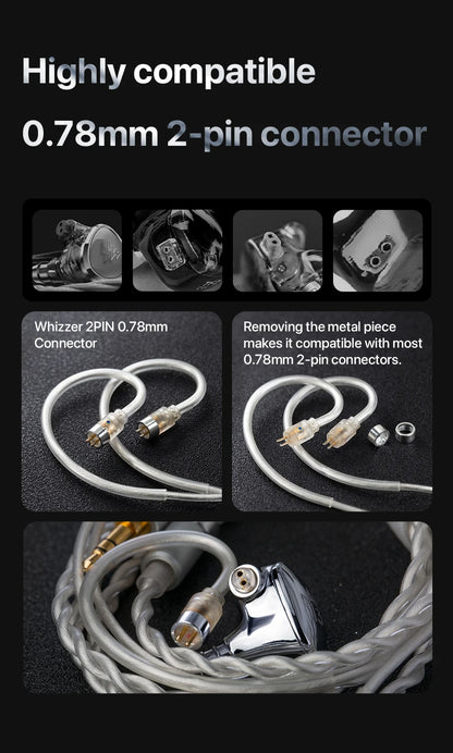 Hybrid HiFi Wired Earphones 1DD+2BA with OFC Cable