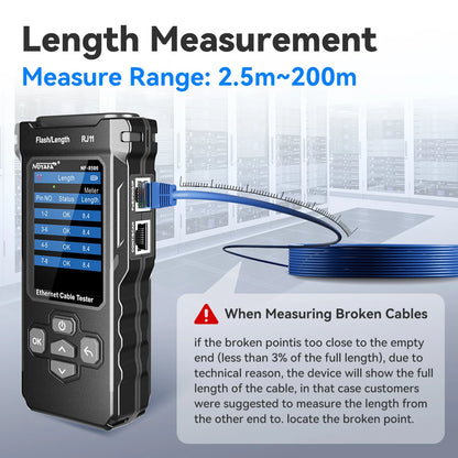 Professional Ethernet Cable Tester for Flash & POE