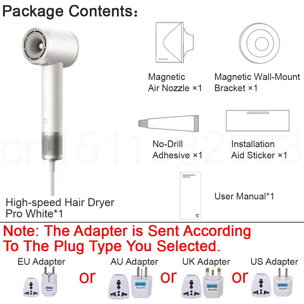 Ionic Technology White Hair Dryer Pro