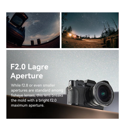 7.5mm F2 Fisheye Lens for Canon RF Silver
