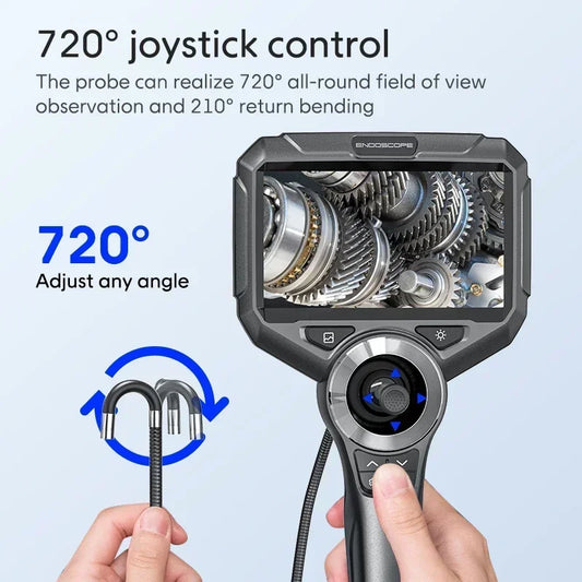 6mm Borescope Camera with 720 Degree Steering Control