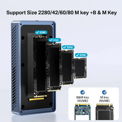 Active Cooled 40Gbps USB4 NVMe Enclosure with Fan
