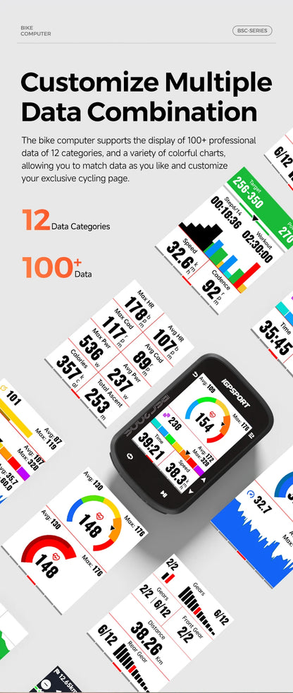 BSC200S M80 GPS Bike Computer with Colour Monitor