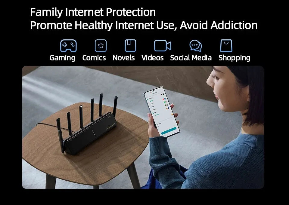 Smart WiFi 7 Mesh Router for Whole Home Coverage
