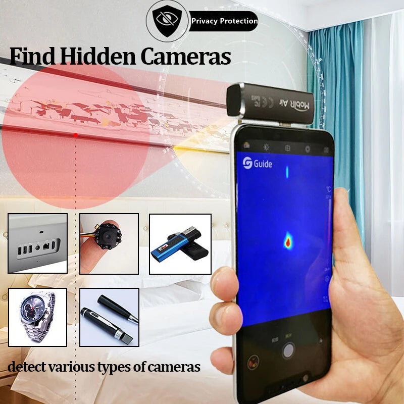 Android Silver Phone Thermal Camera for Heat Mapping