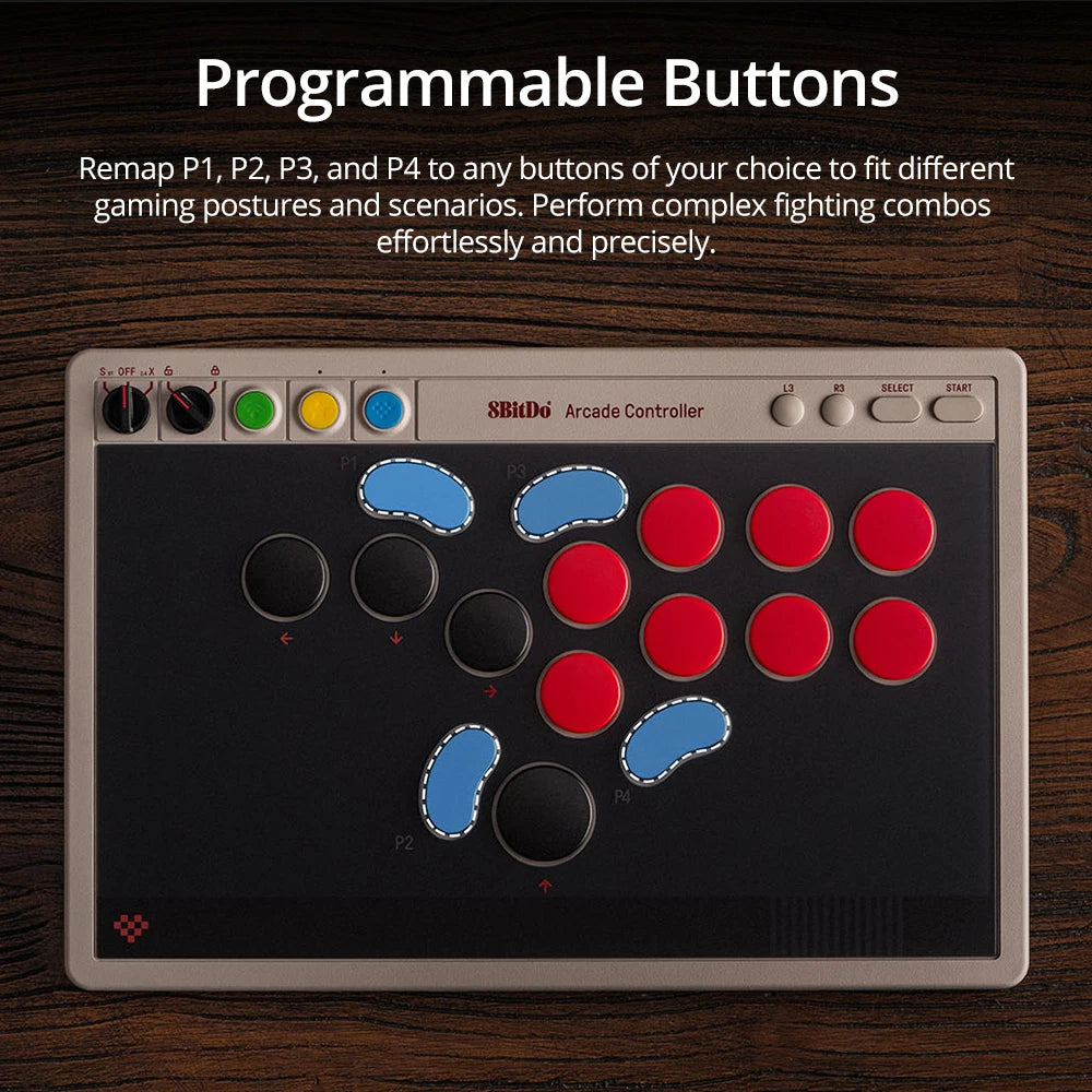 Low-Profile Mechanical Arcade Controller for Switch PC