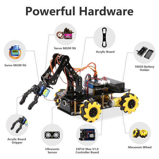 Programmable 4DOF Robot Arm STEM Education Kit