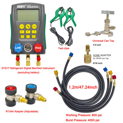 Professional Digital HVAC Manifold Gauge Set