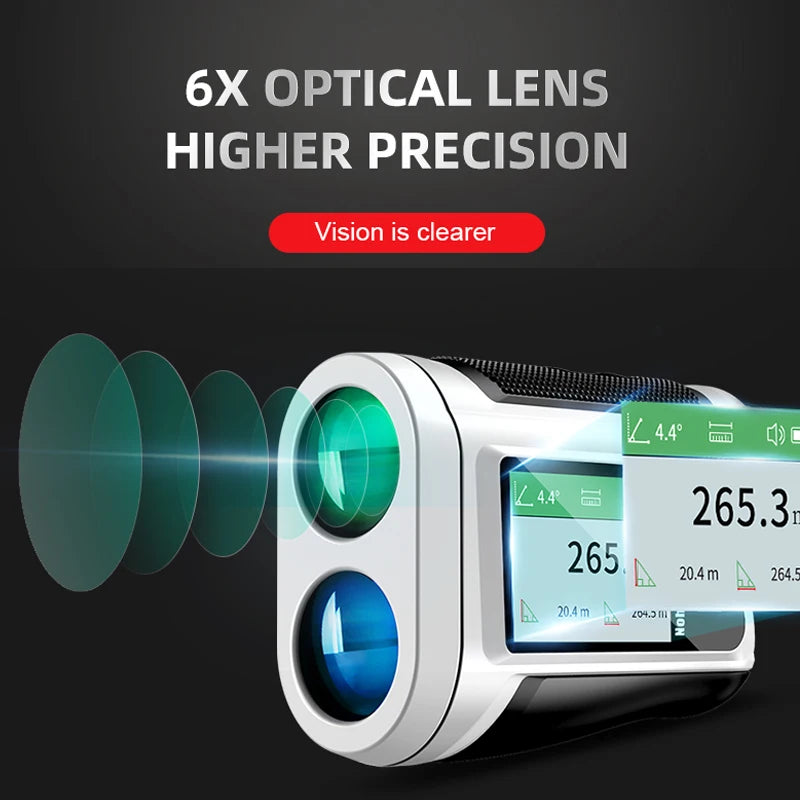 1200m Golf Laser Rangefinder Flag Lock Vibration Smart