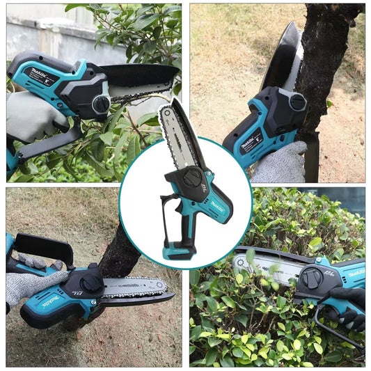 18V Cordless 6 Inch Mini Chainsaw for Wood and Branch Cutting
