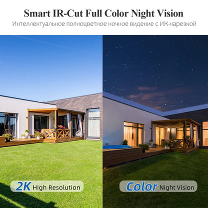Twin 3MP Wireless Solar Security Cameras with 32GB
