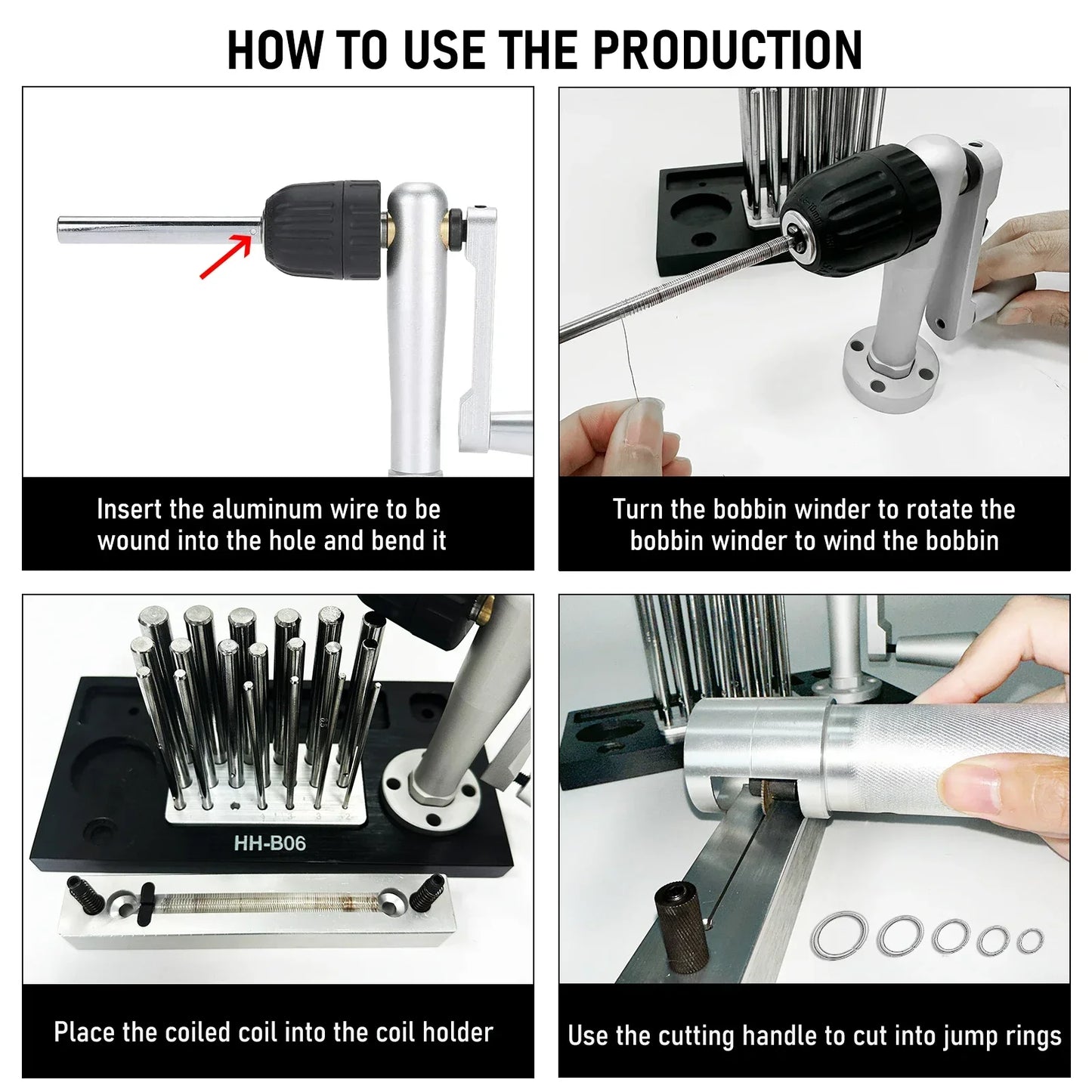 Stainless Steel Jump Ring Maker with 20 Mandrels