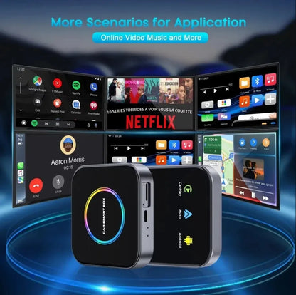 Wireless CarPlay AI Box 4G Android 13 4K Streaming