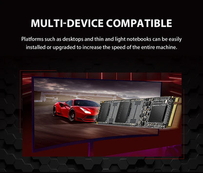 Ultra Fast 512GB NVMe M.2 SSD PCIe Gen3x4 Internal Drive