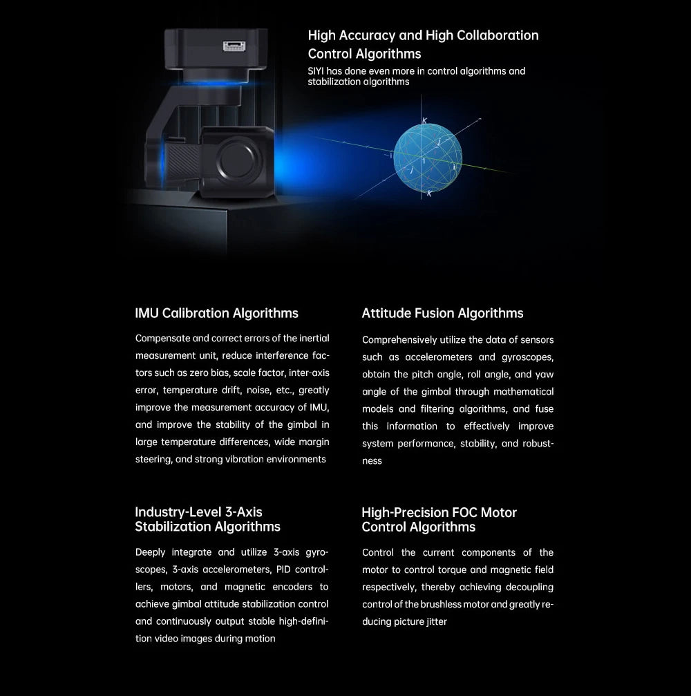 Compact 4K Gimbal Camera 8MP with 6x Digital Zoom