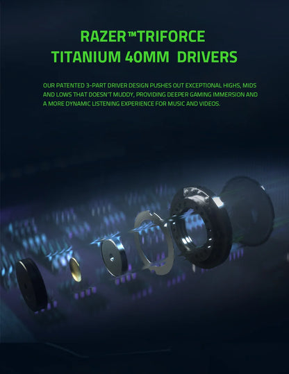 USB-C Wireless Gamer Headset Black with Microphone