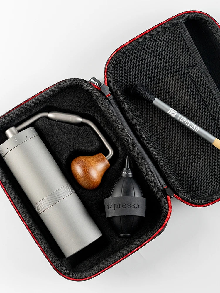 Portable Manual Coffee Grinder with Stainless Burrs