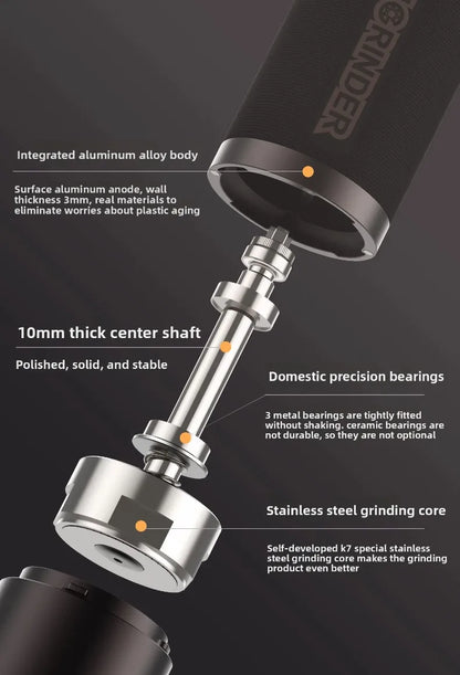 Precision Hand Coffee Grinder Portable for Home and Travel