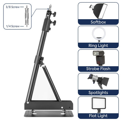 Adjustable LED Ring Light with Wireless Remote and Stand
