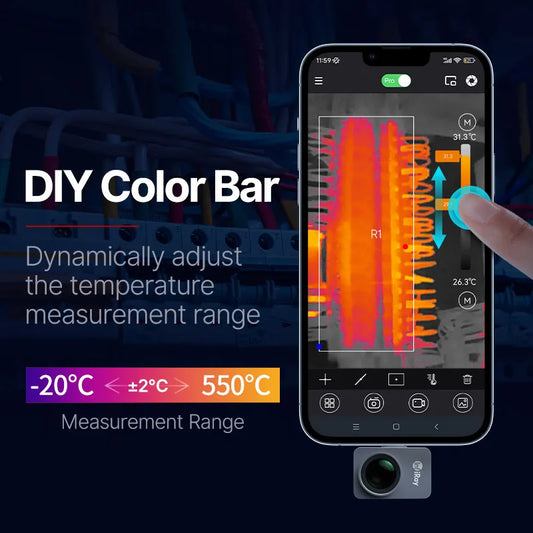Portable Thermal Imaging Camera iOS 256x192 Heat Sensor