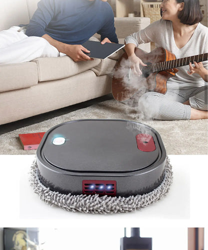 Smart Mopping Robot for Sweeping and Spraying