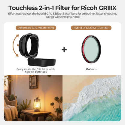 Cinematic CPL Black Mist Lens Filter Kit GRIIIX