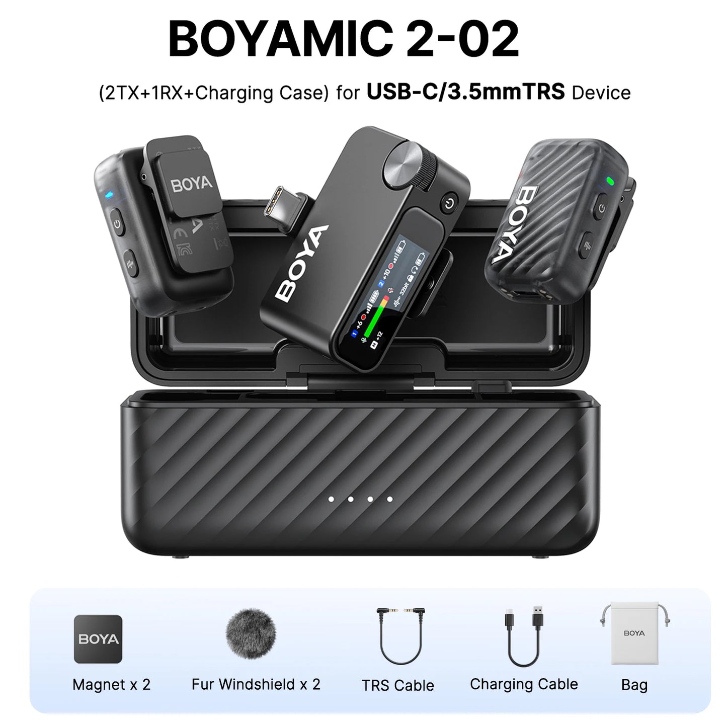 Wireless Lavalier Lapel Microphone for iPhone & Android