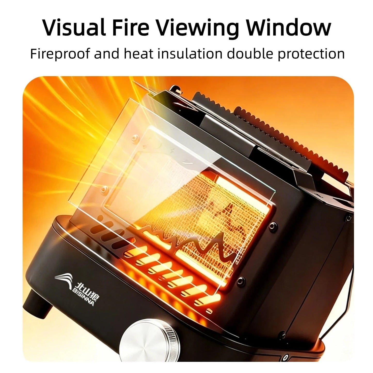 Compact Outdoor Heating Stove Portable Camping Gas Burner