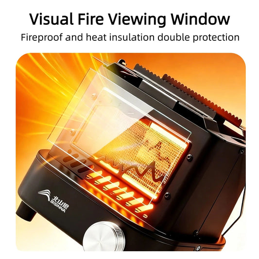 Compact Outdoor Heating Stove Portable Camping Gas Burner