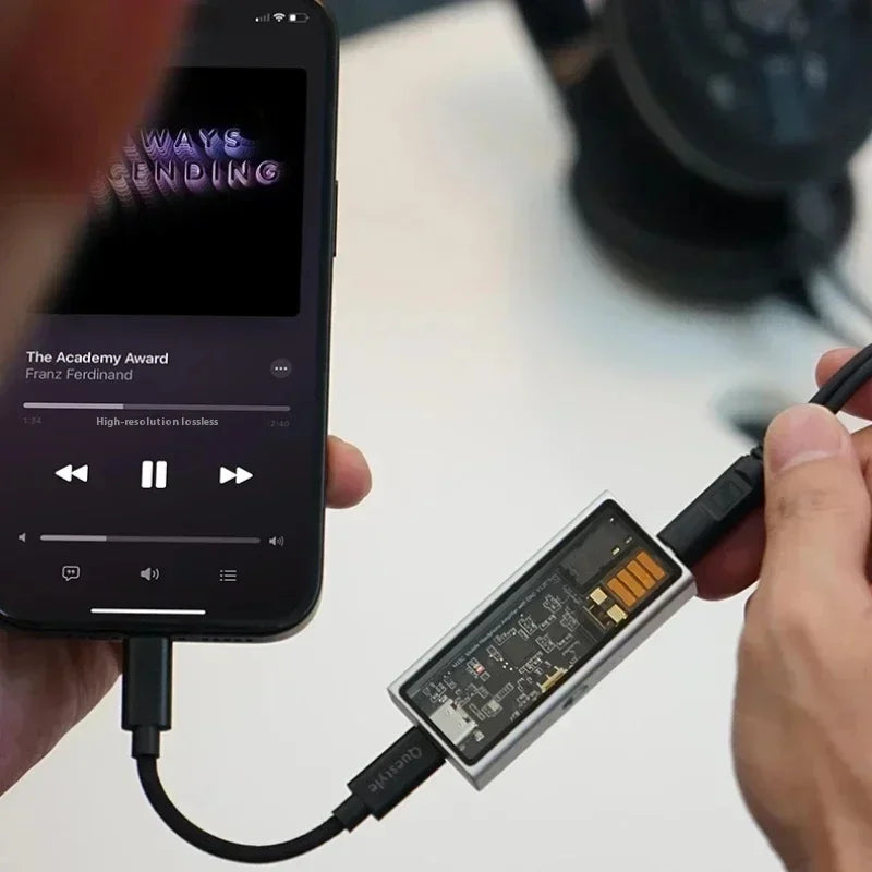 Portable USB DAC Headphone Amplifier 3.5mm 4.4mm Hi-Fi