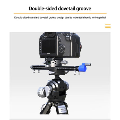 Portable SLR Camera Slider Rail Quick Mount Tripod Plate
