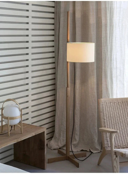 H165cm LED Floor Lamp with 3-Color Dimming
