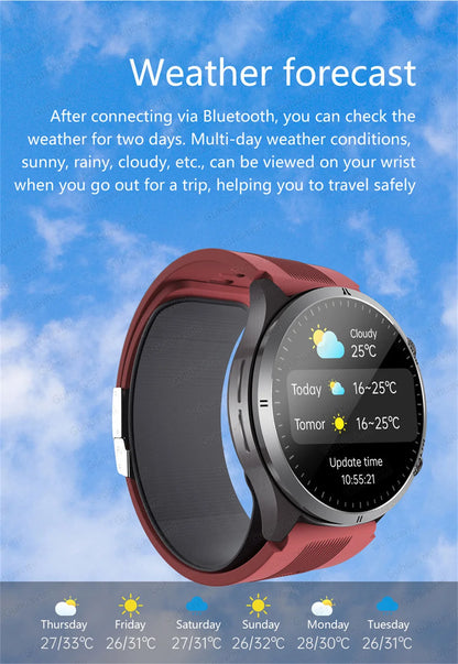 Smart Wellness ECG Watch Red