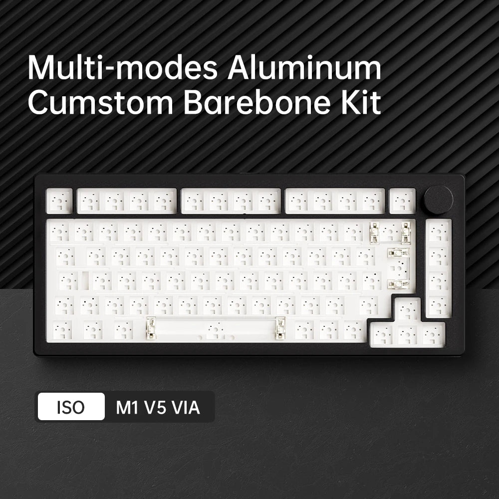 Modular 75% Keyboard RGB Hot Swap Black Kit